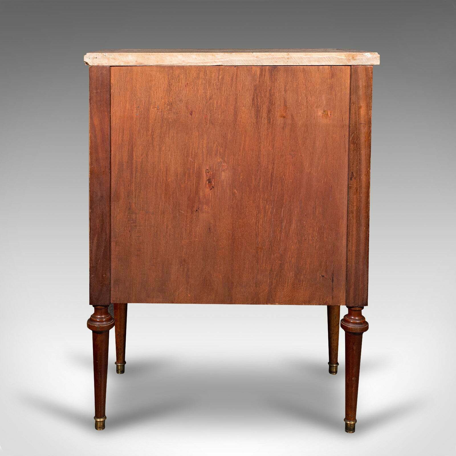 Antique Bedside Cabinet, French Kingwood, Marble, Nightstand Cupboard, Victorian photo 1695.0