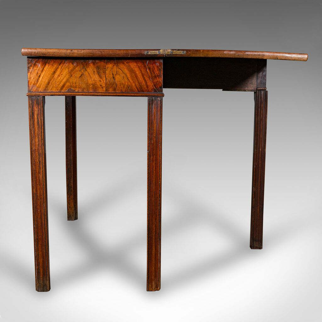Antique Fold Over Tea Table, English, Card, Chippendale Manner, Georgian, C.1750 photo buy