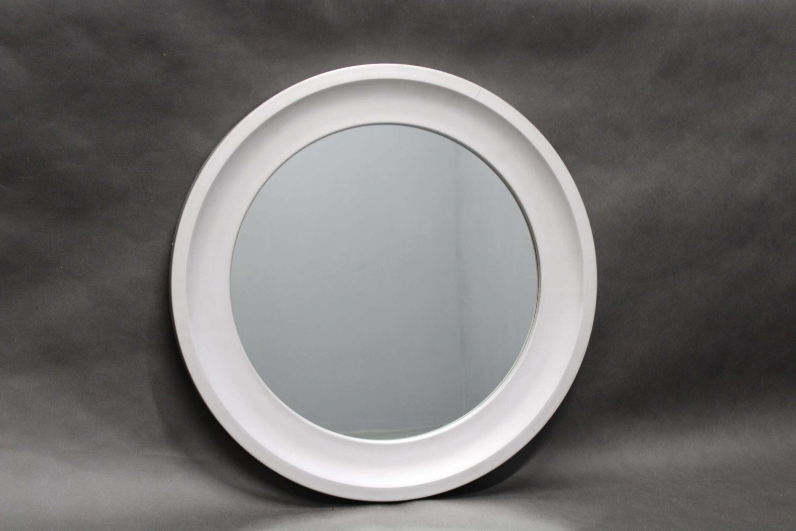 1970s Italian Round Aluminium Mirror photo furniture