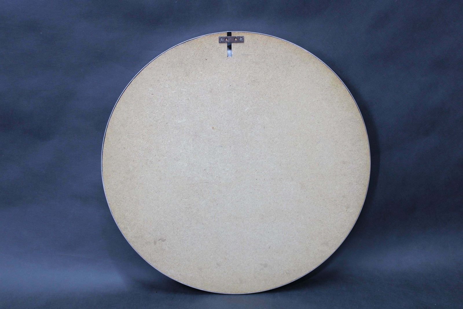 photo furniture 1970s Italian Round Aluminium Mirror