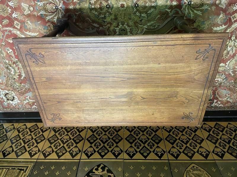 Bureau Ou Console D'entrée Style Louis XIII   Renaissance photo vintage