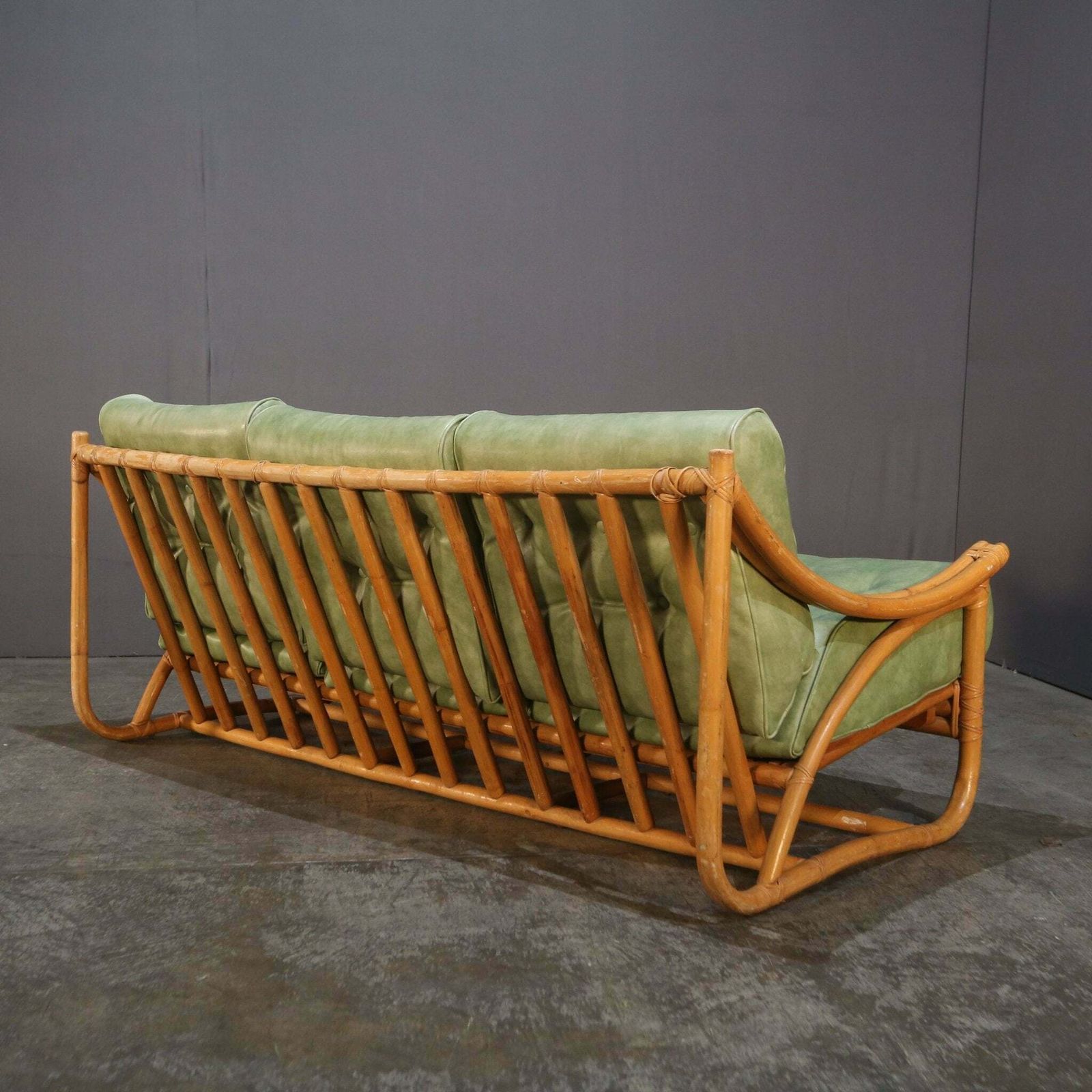 Mid Century Bamboo Sofa By Angraves Of Leicester photo for sale