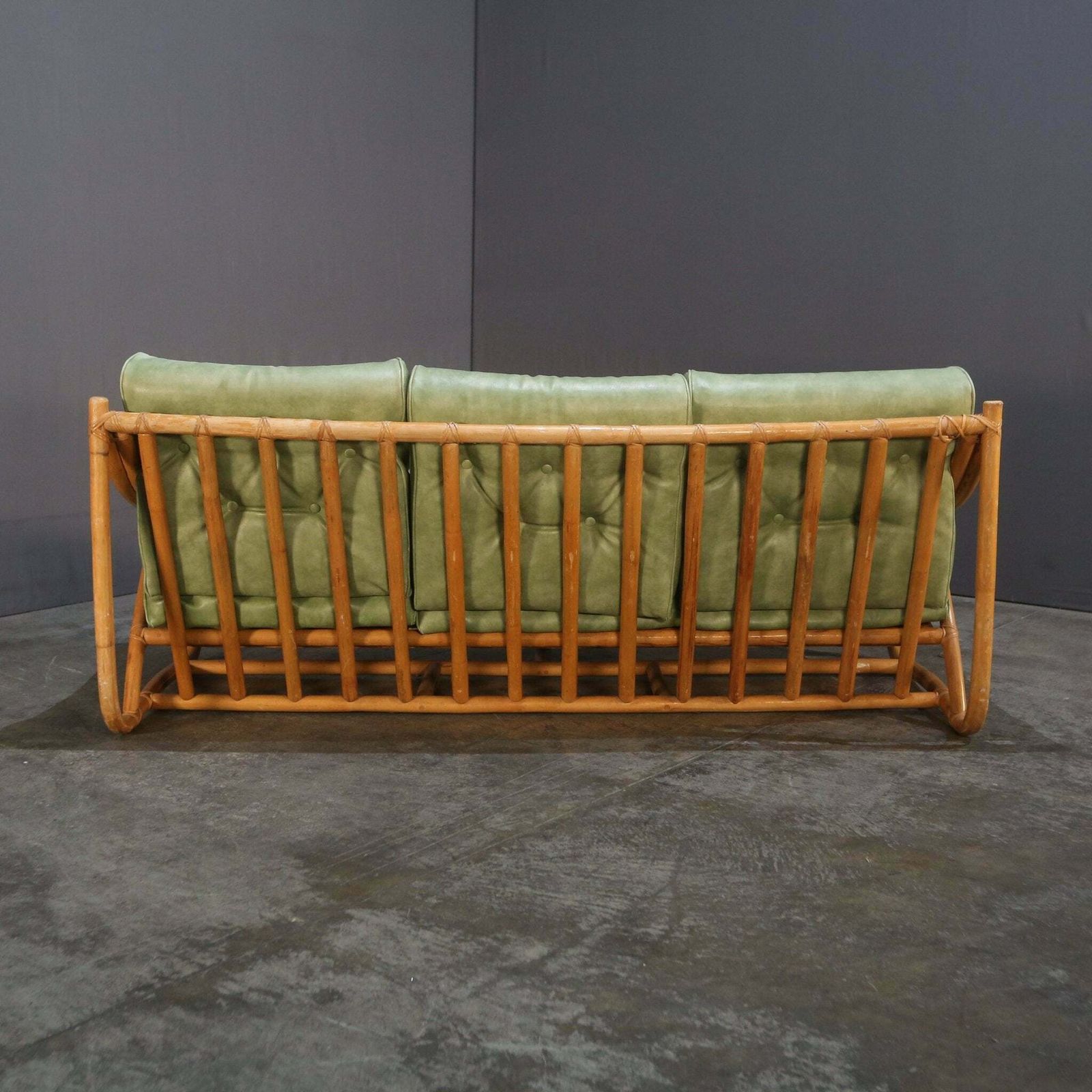 Mid Century Bamboo Sofa By Angraves Of Leicester photo Furniture