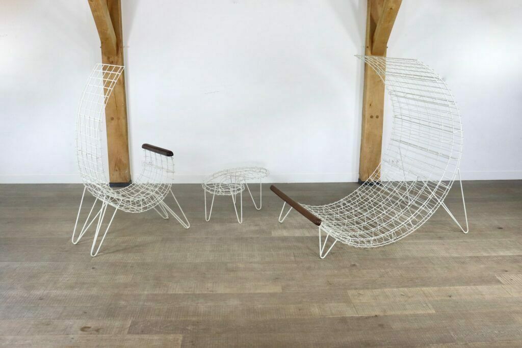 Mid Century Sculptural Garden Set, Italy 1970s