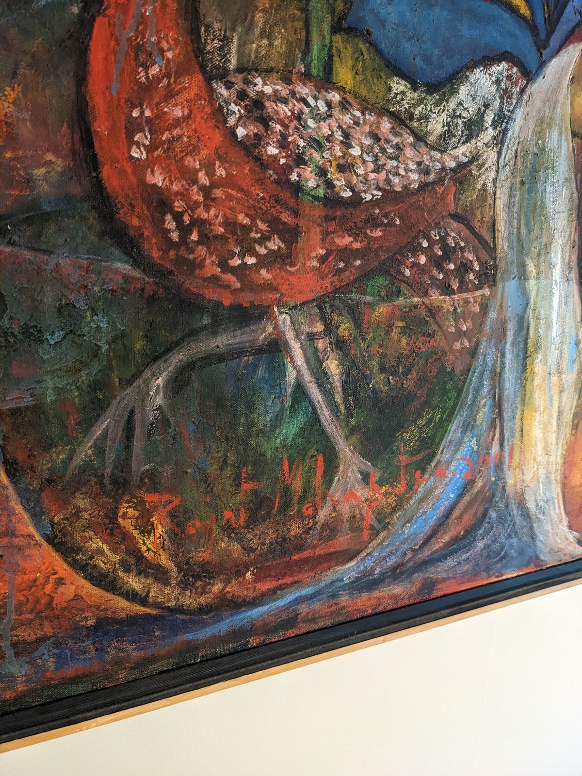 Large Original Woman Female Figure Painting On Canvas * Framed Ready To Hang photo for sale