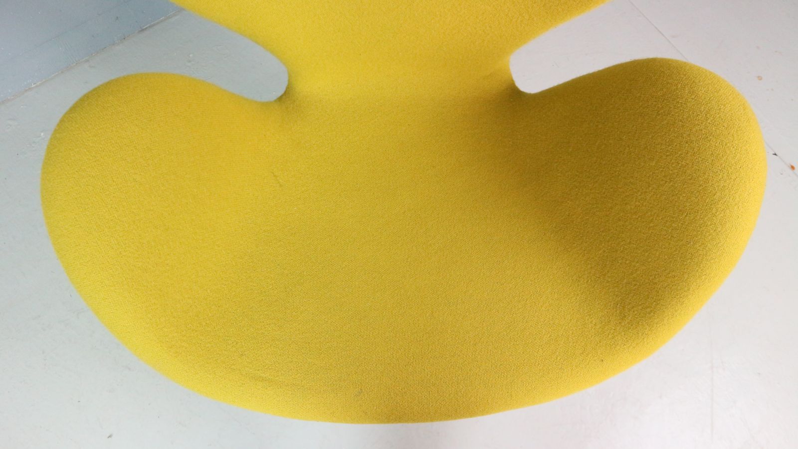Swan Chair In Yellow Designed By Arne Jacobsen And Fritz Hansen