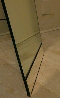 photo vinterior Vertical Mirror In Oblique Curved Glass By Massimo Morozzi For Fiam, 1980s