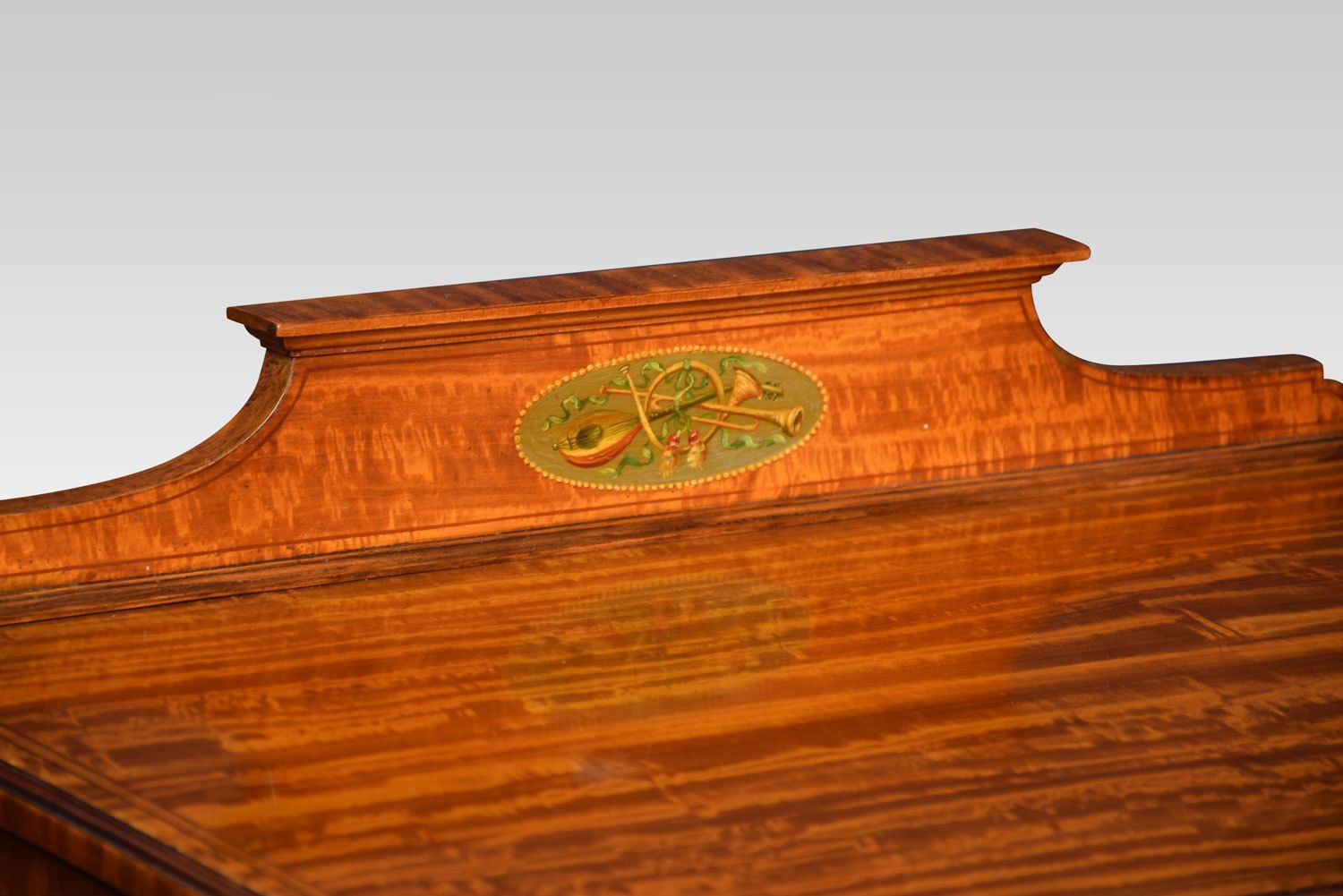 Satinwood Inlaid Music Chest photo vinterior