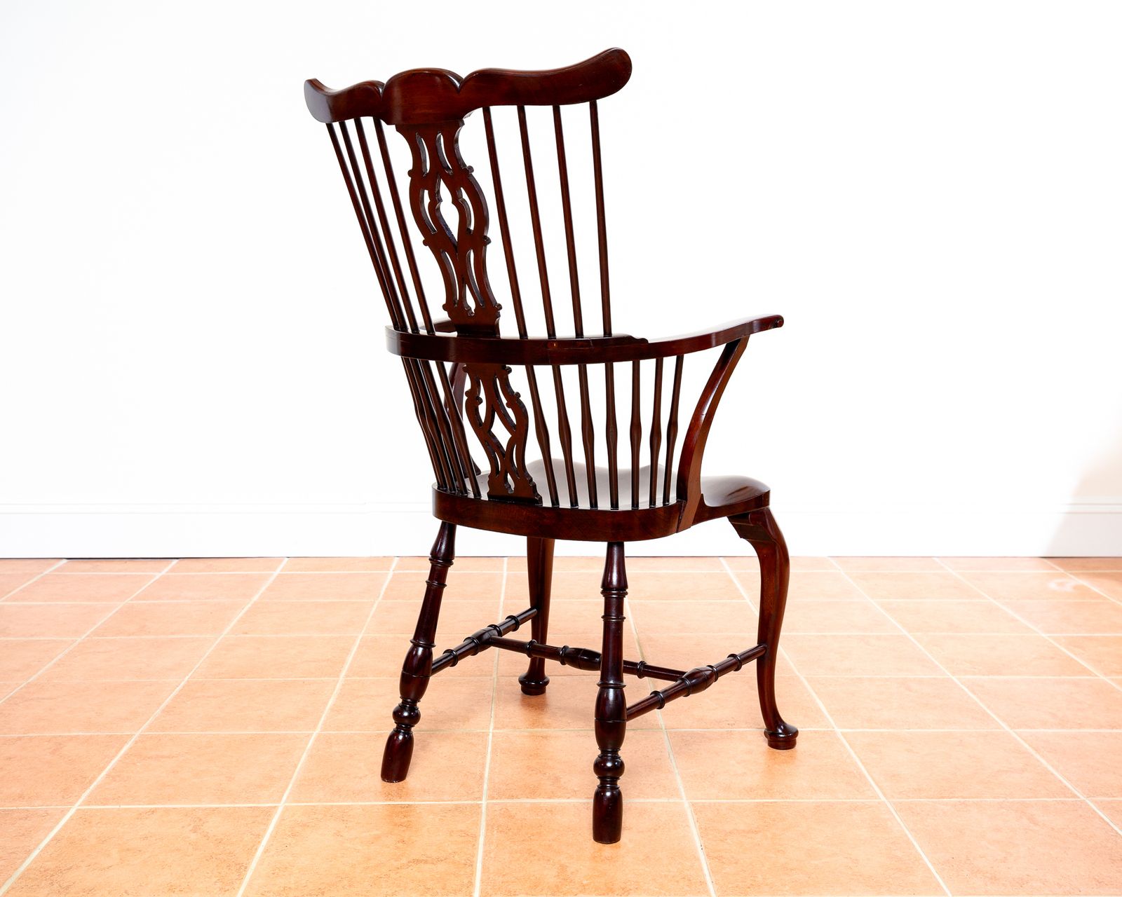 Fine Thames Valley Windsor Chair Mahogany 18th Century Fine Antiques Windsor Armchair Country House Antiques Stamped Windsor Chair 1790 1810 photo Furniture