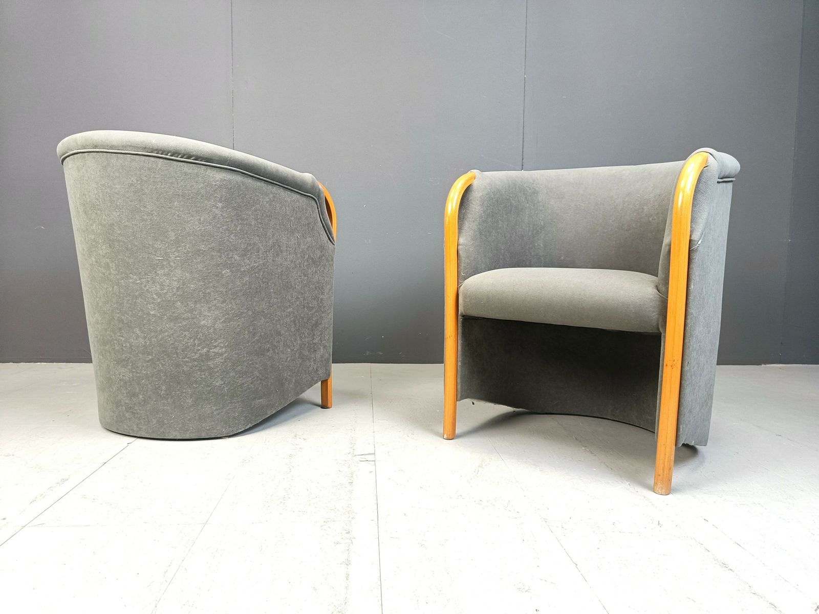Pair Of Italian Armchairs, 1980s photo 650.0