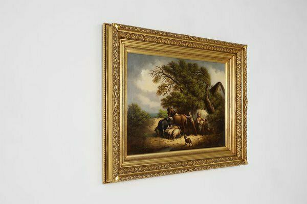 Belgian Artist, Large Baroque Scene, 1900, Oil On Canvas, Framed photo buy