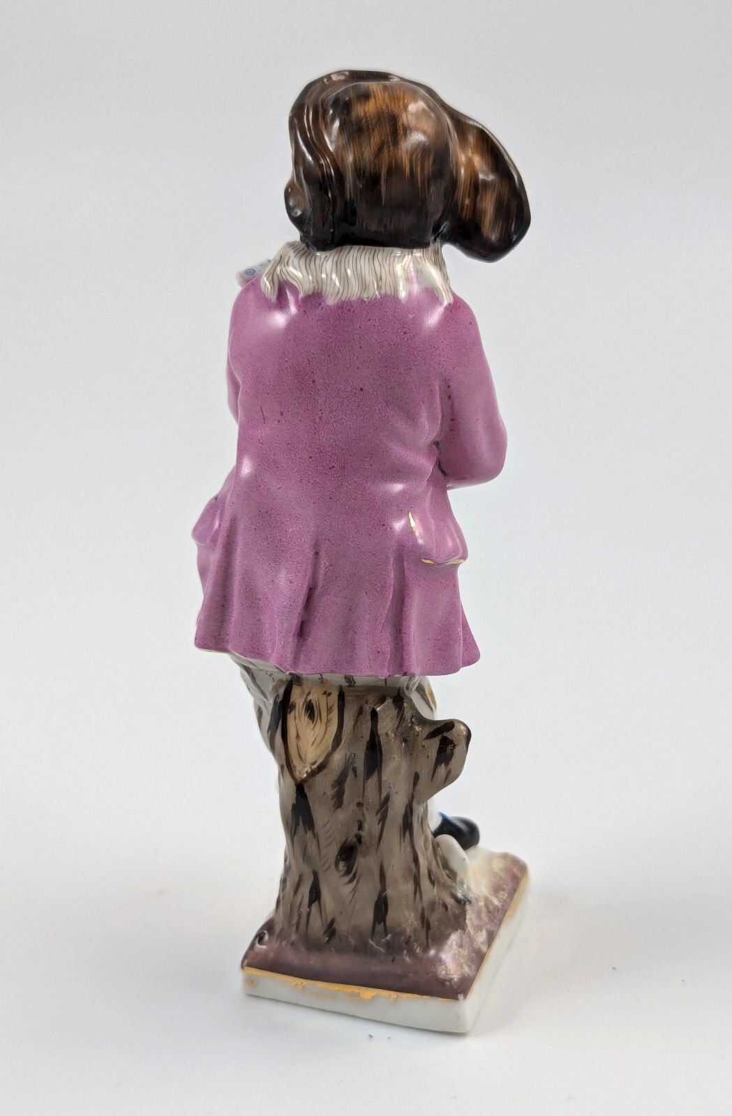 Antique Sitzendorf Porcelain Figurine Of Skater With Skate, 1885. photo Home Decor