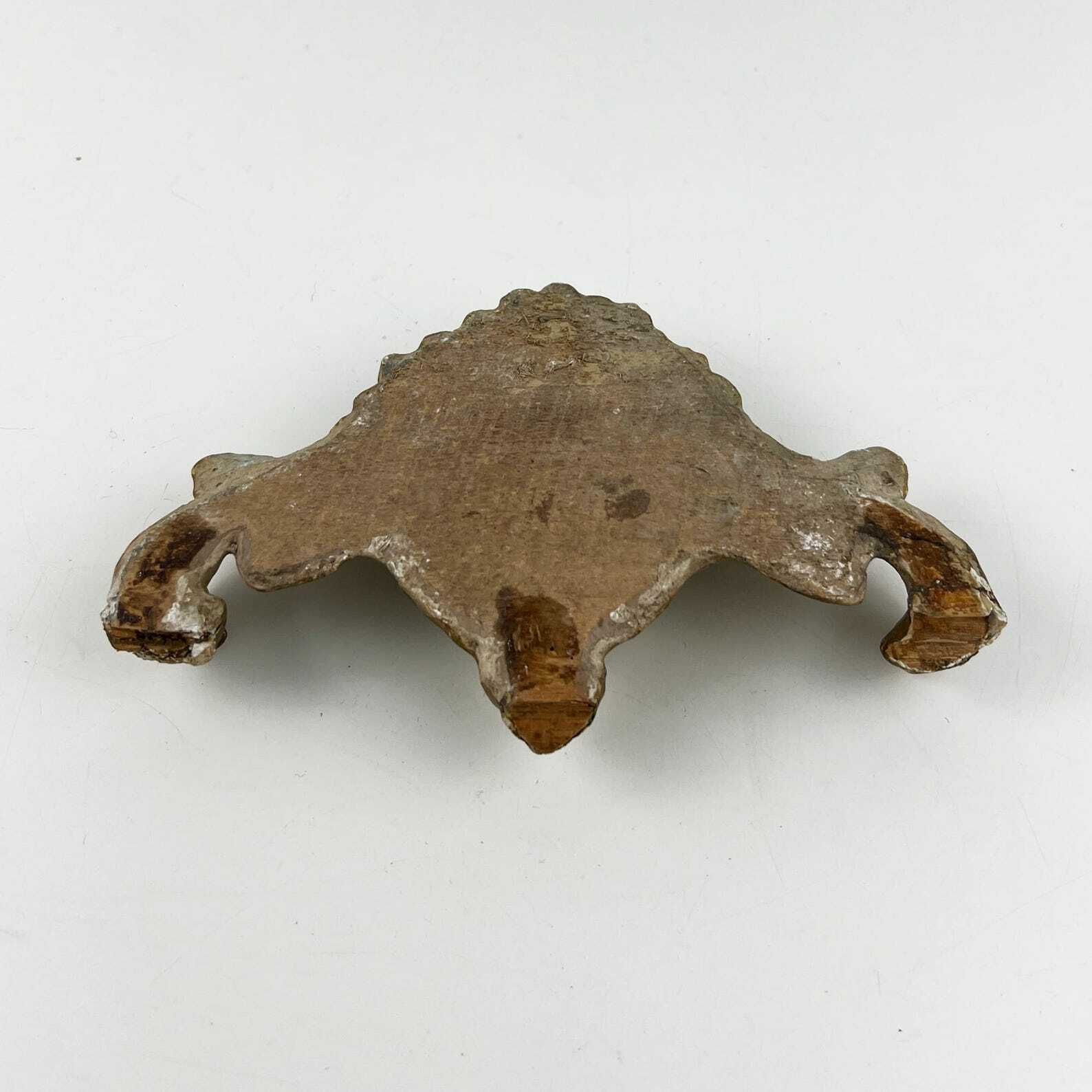 photo furniture Small Antique Gilt Wood Carving Fragment, Architectural Salvage