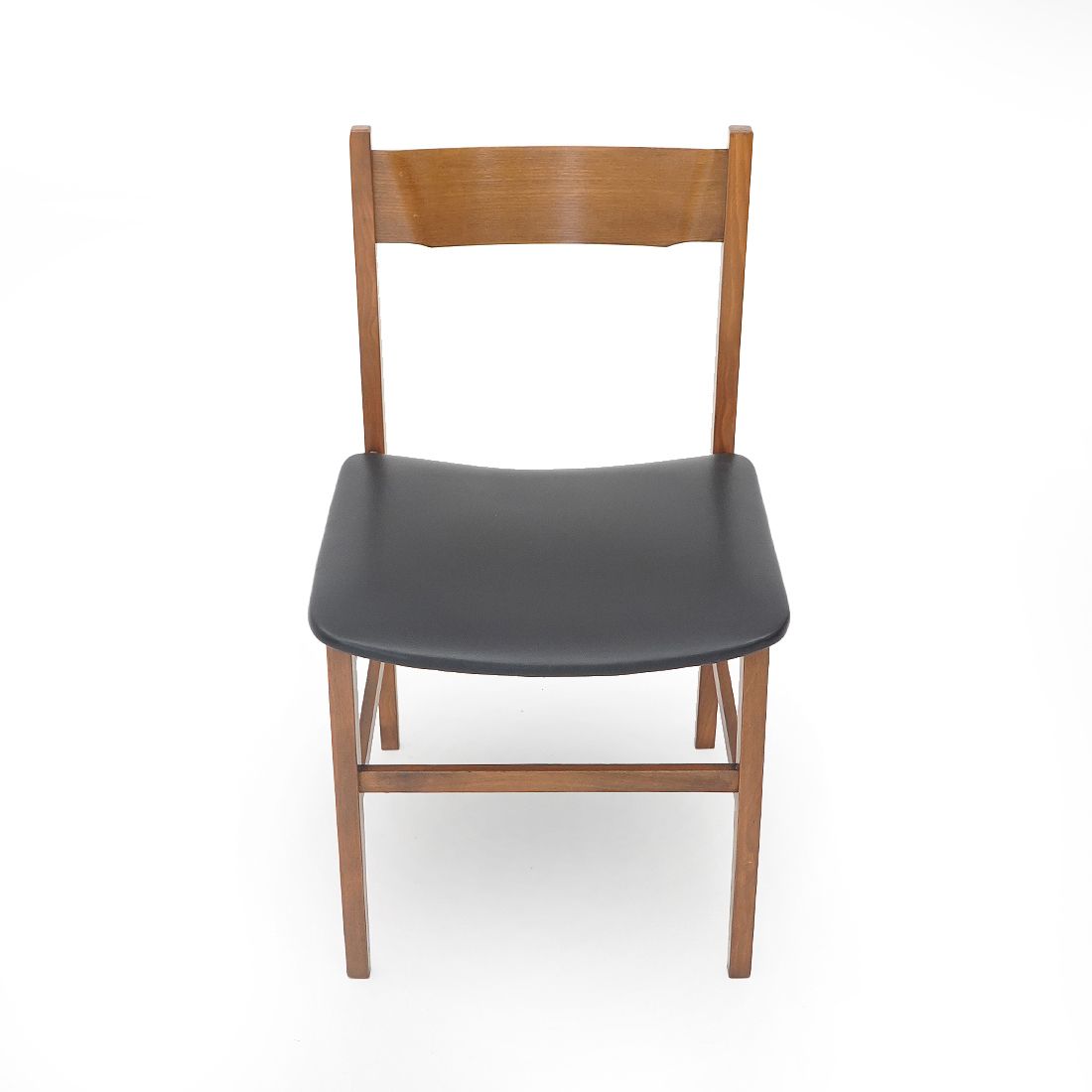 photo for sale 4 Wooden Chairs With Padded Seat, 1950s
