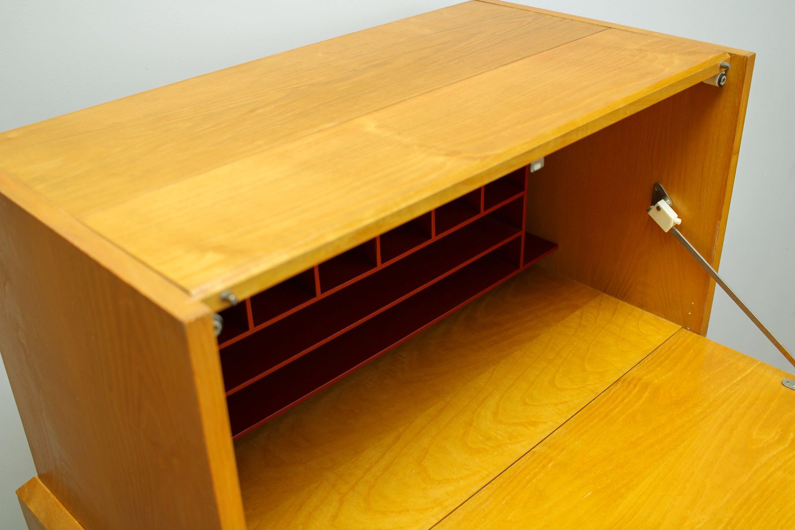 Furniture Vintage Mid Century Remploy Writing Desk/Bureau In Ash photo