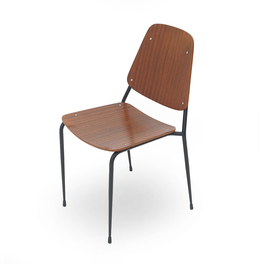 Chair With Seat And Back In Curved Plywood, 1960s photo vintage