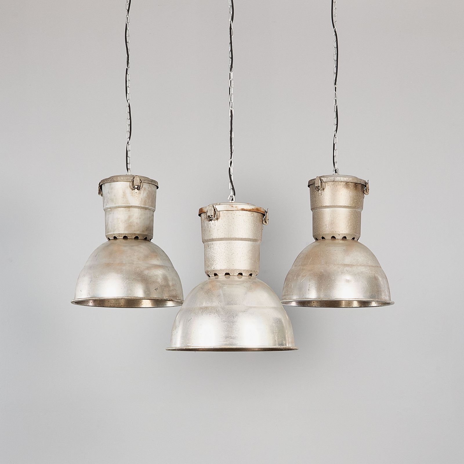 1960’s Large Industrial Spun Aluminium French Ceiling Pendant Lamps/Light Shades photo buy