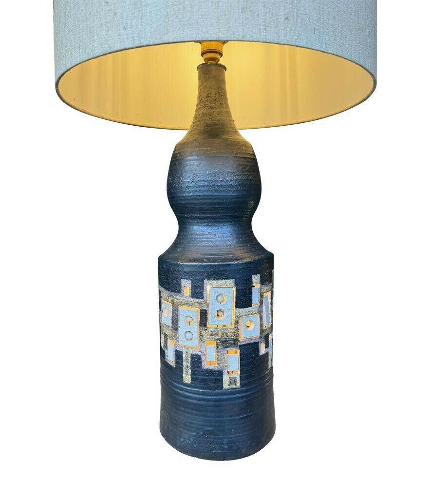 A Very Large 1960s Ceramic Lamp By French Ceramicist Georges Pelletier For Accolay Potteries photo vinterior