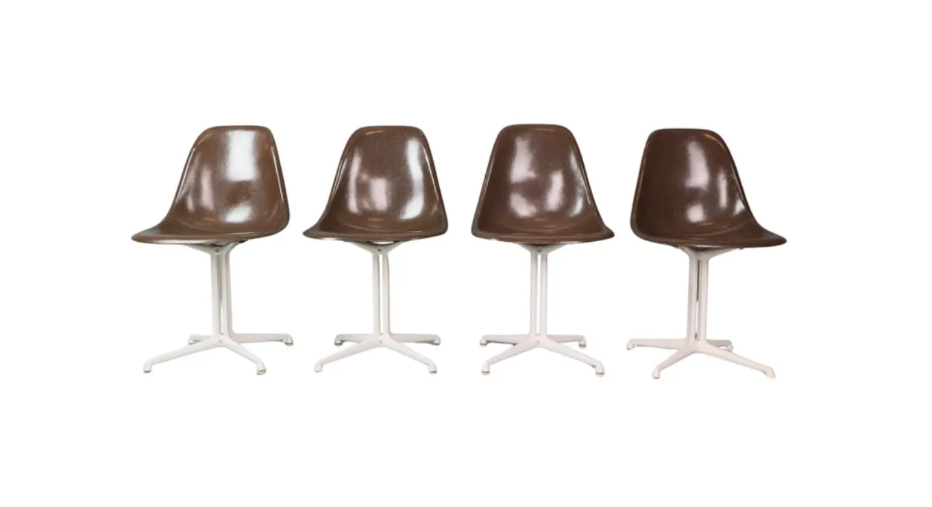 photo furniture Charles & Ray Eames Set Of 4 "La Fonda" Chairs For Herman Miller, 1960
