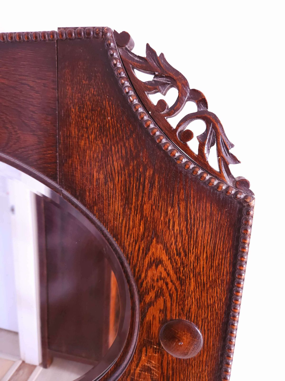 Outstanding, Large, Antique Arts & Crafts, Bevelled Mirror Dating From 1890's photo Home Decor