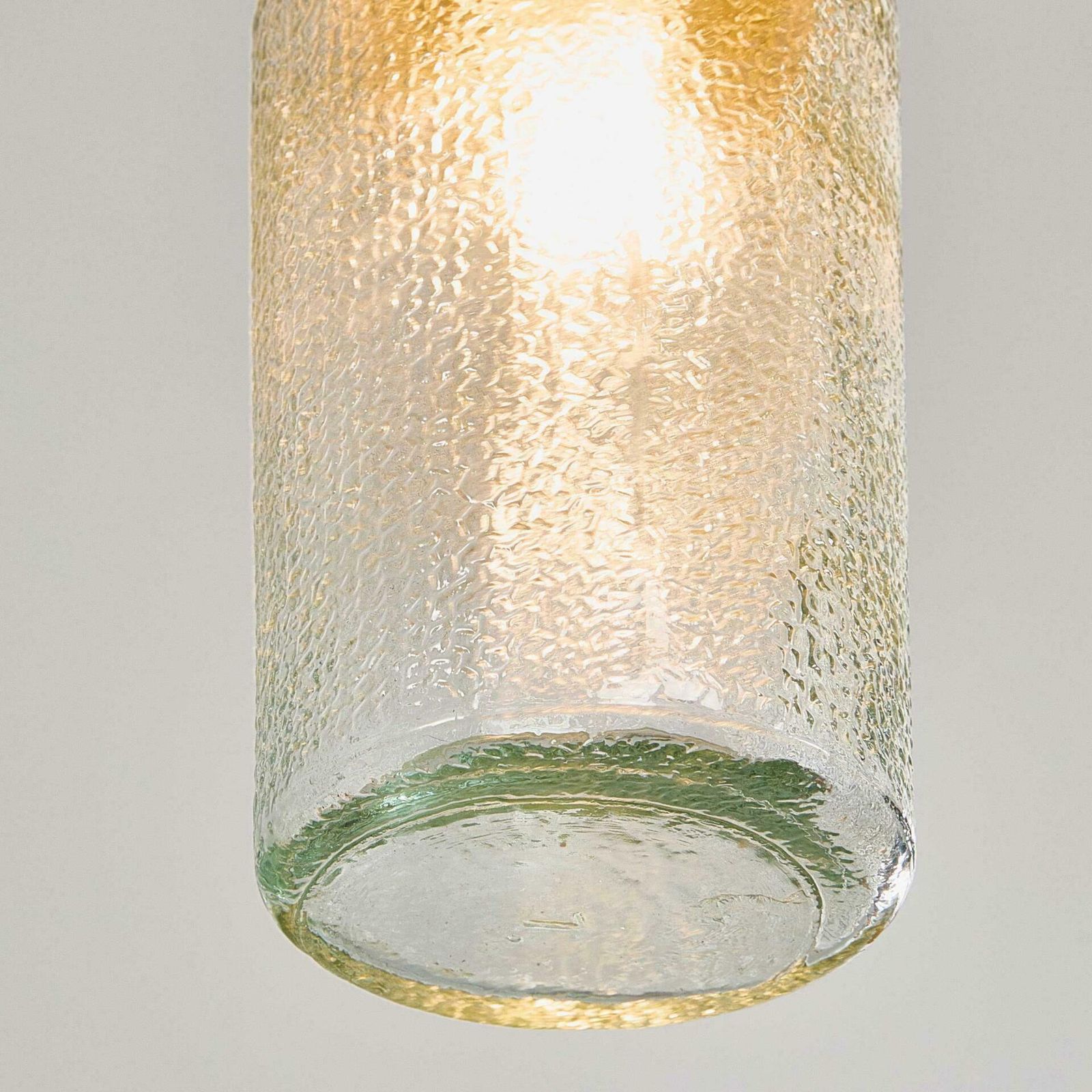 Lighting 1950’s New Old Stock Ceramic Top Aqua Cylinder Pendant Lamp photo