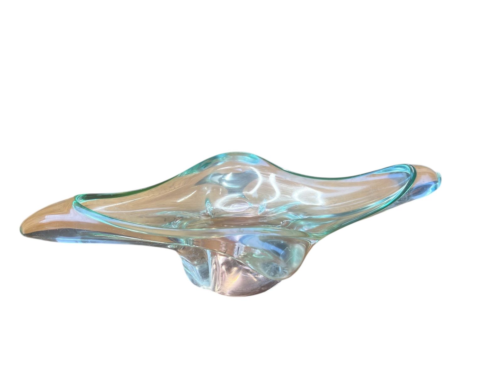 Mid Century Murano Art Glass Bowl.Mid Century Murano Art Glass Bowl. photo 90.0