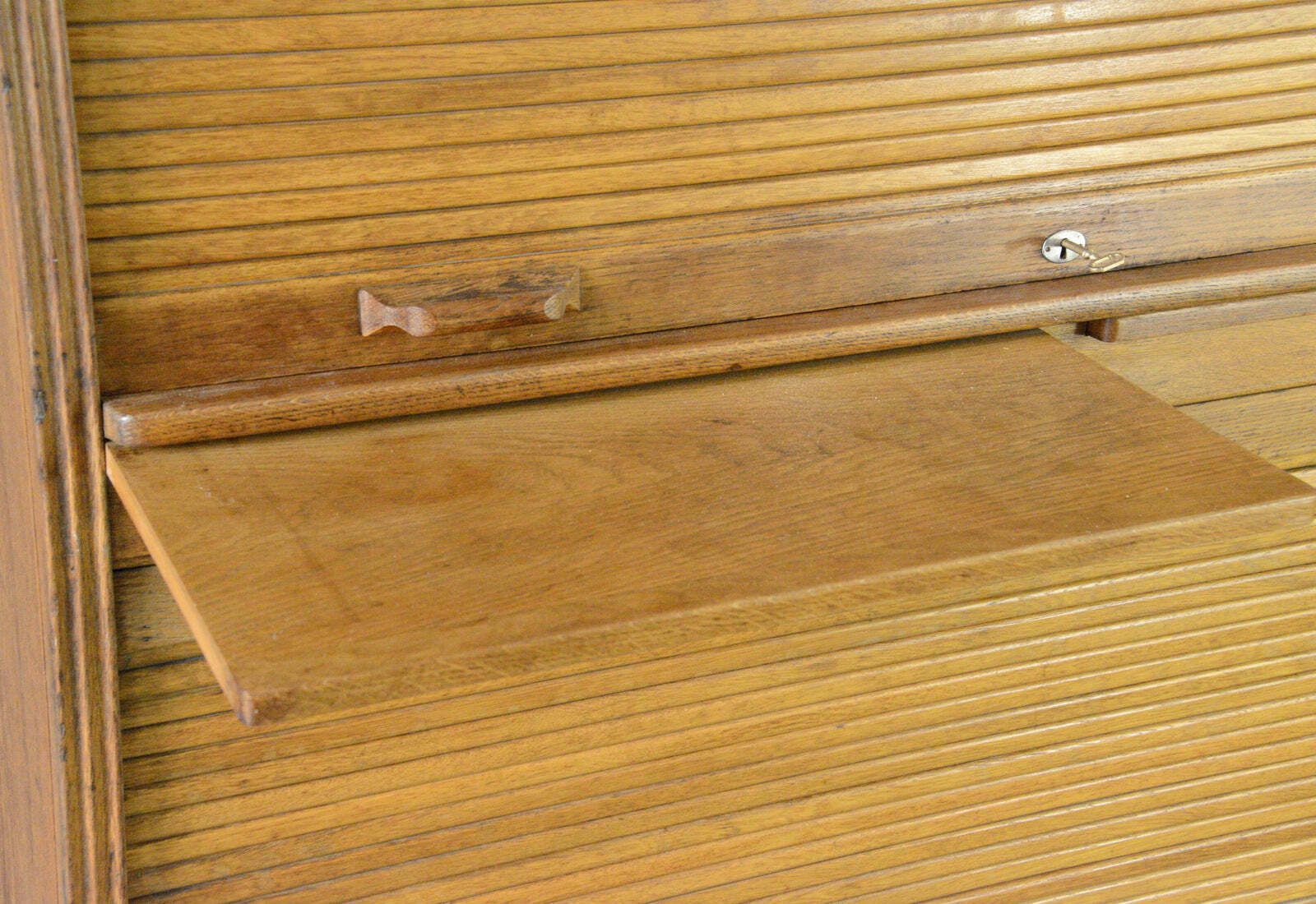 Soennecken Tambour Fronted Bookcase Circa 1920s photo vintage