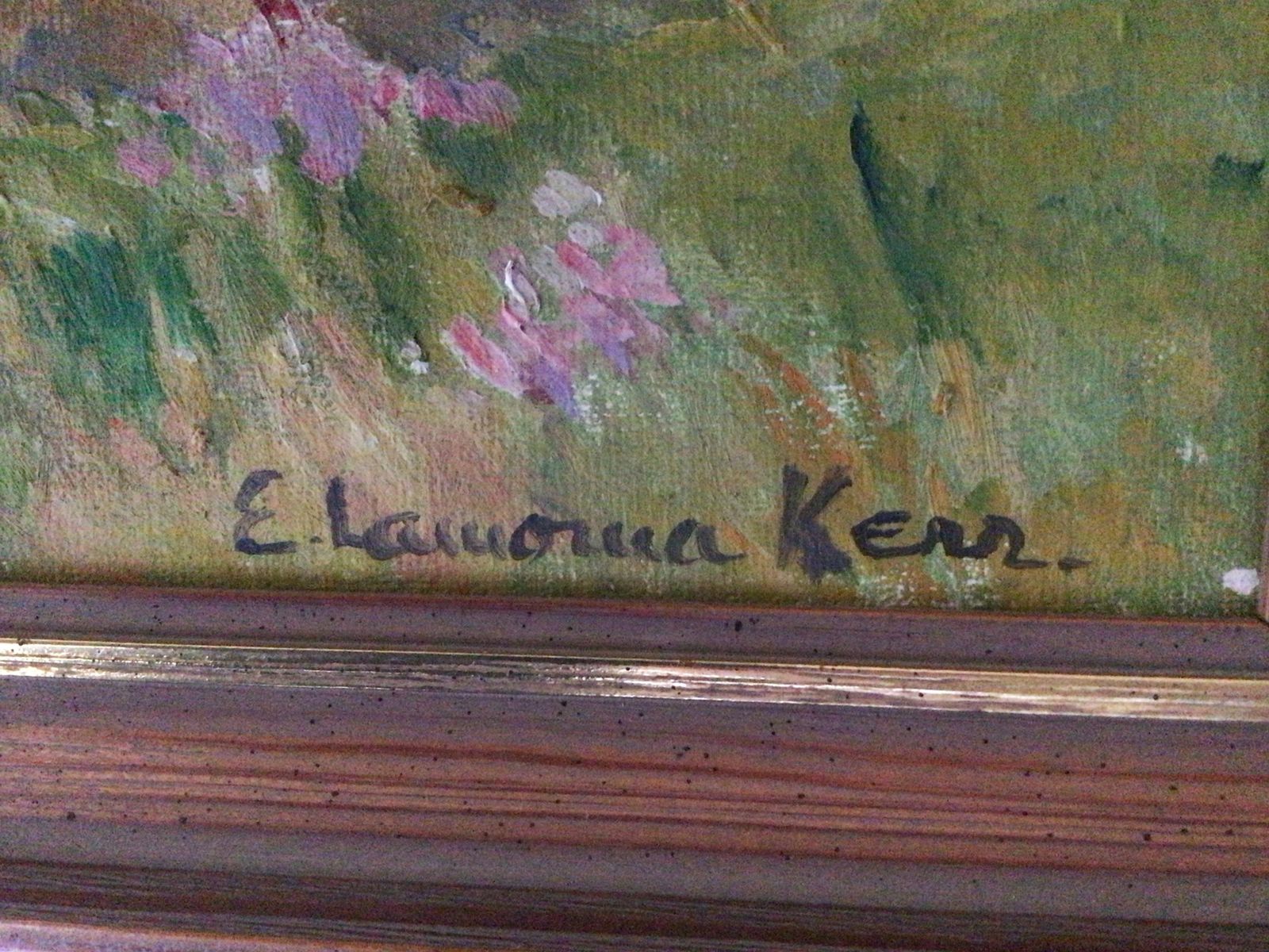 E Lamorna Kerr Framed Oil Painting Of Gugh, Isles Of Scilly, photo furniture