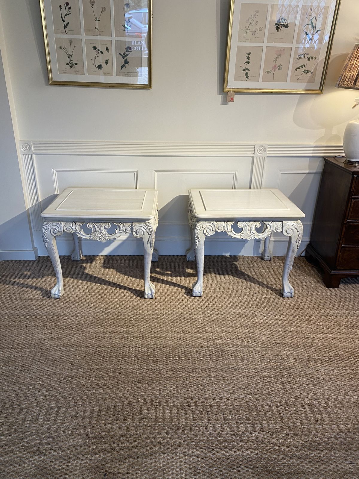 A Pair Of Mid Century Lamp Tables Or Side Tables photo vintage