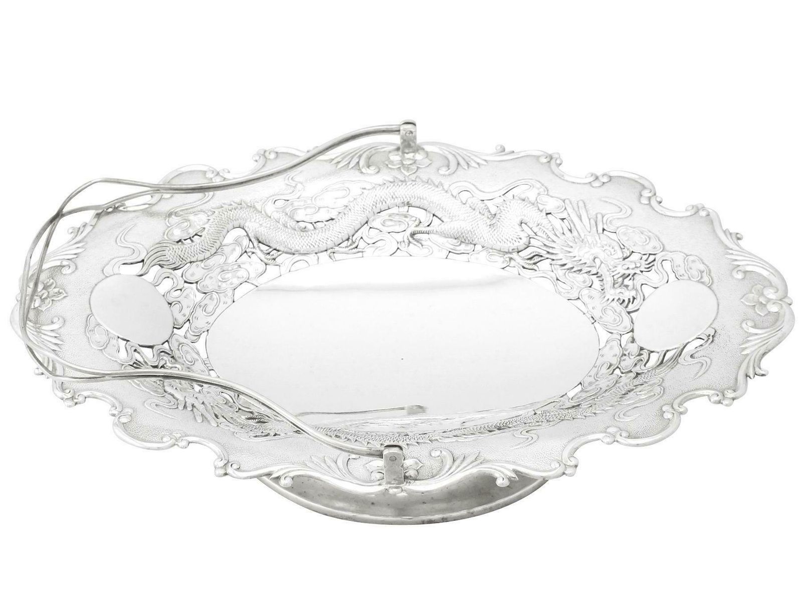 Antique Chinese Export Silver Basket photo 1458.0