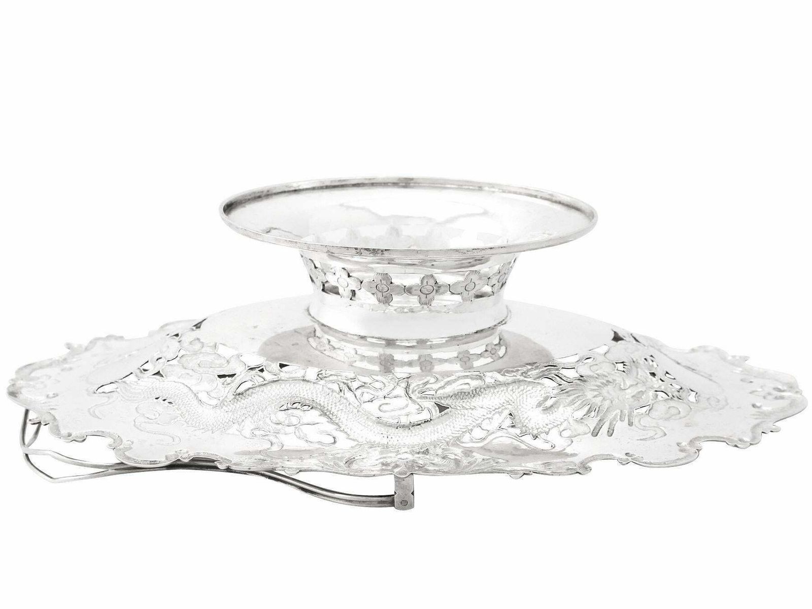 photo furniture Antique Chinese Export Silver Basket