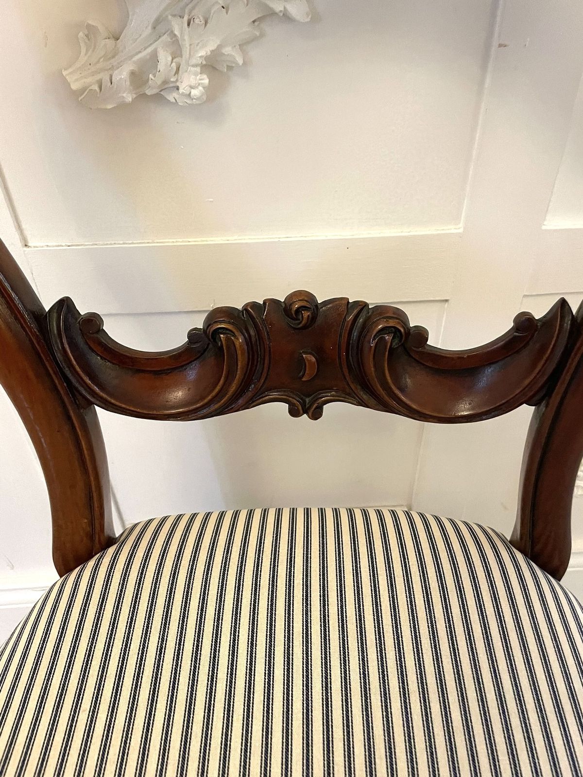 Antique 19th Century Mahogany Carved Set Of 6 Dining Chairs photo Furniture