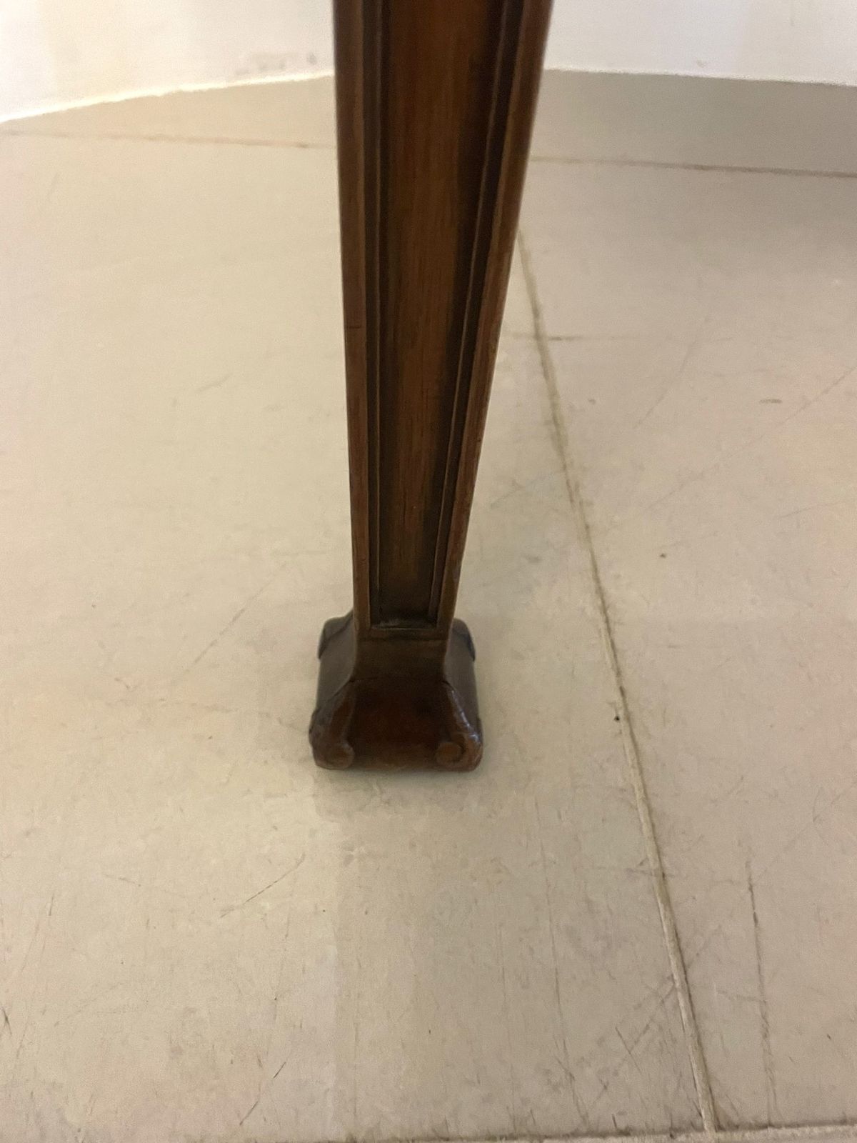 Antique 19th Century Quality Carved Figured Mahogany Serving Table photo vintage