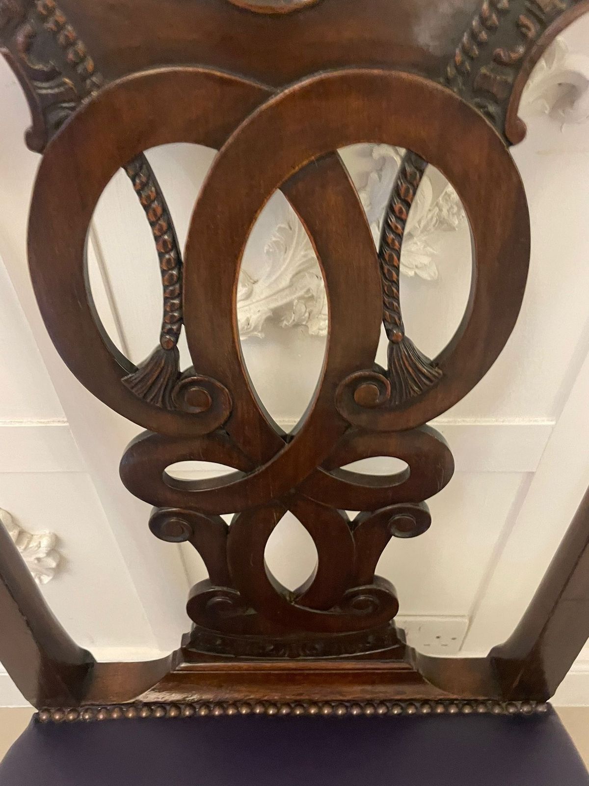 photo furniture Outstanding Quality Set Of 8 Antique 19th Century Carved Mahogany Dining Chairs