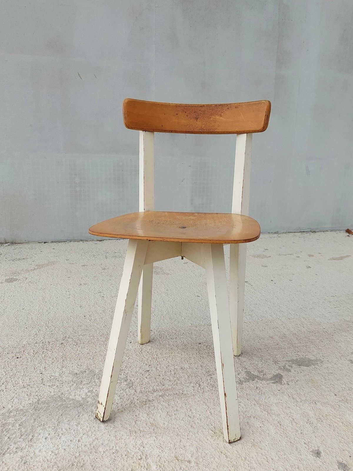 Mid Century Wooden Dining Chair / Retro Chair / Designer Chair / Niko Kralj For Marles/Vintage Rustic Design / Cross Base/Yugoslavia / 70's photo buy
