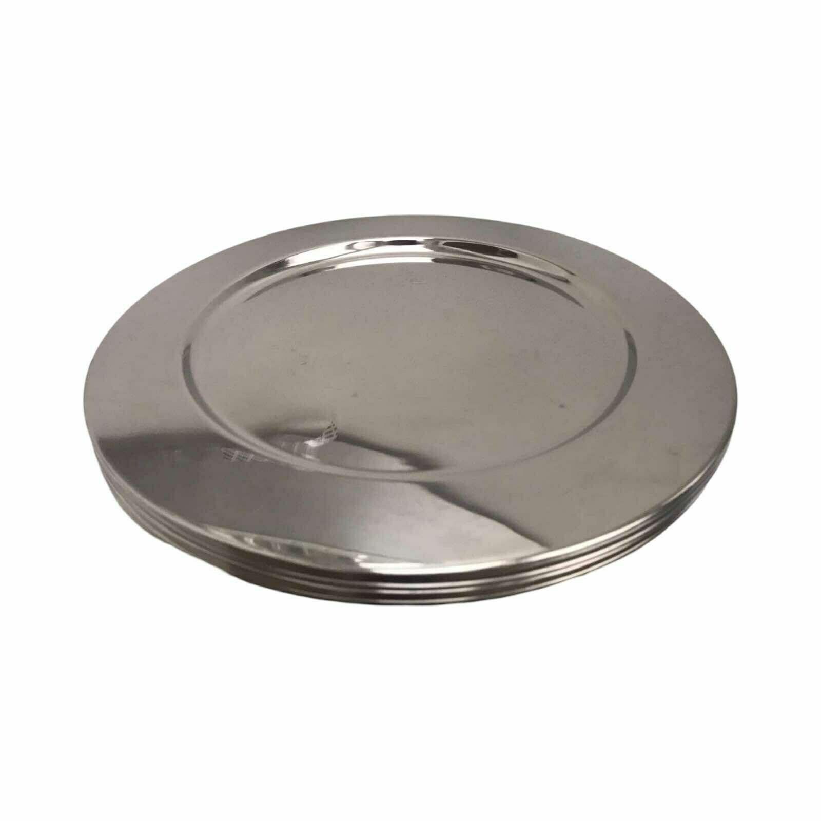 photo furniture Chargers Metal Set 6 Under Plates Mid Century Italian Gift Wedding Dinner Sous Plat Set Octogonal Brandani Formal Dinner Holyday Table