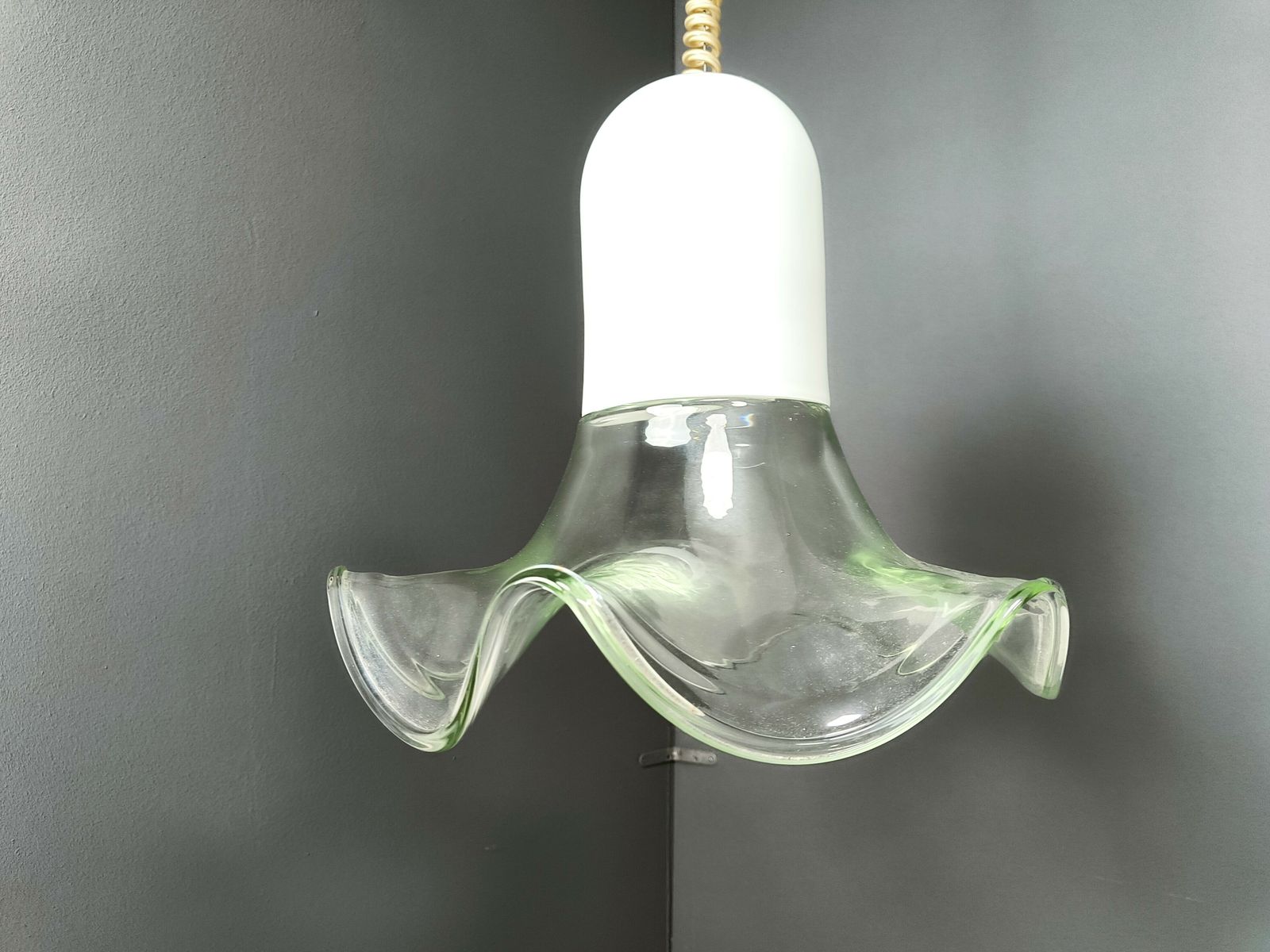 Murano Pendant Light By Roberto Pamio & Renato Toso, 1970s For Leucos photo for sale