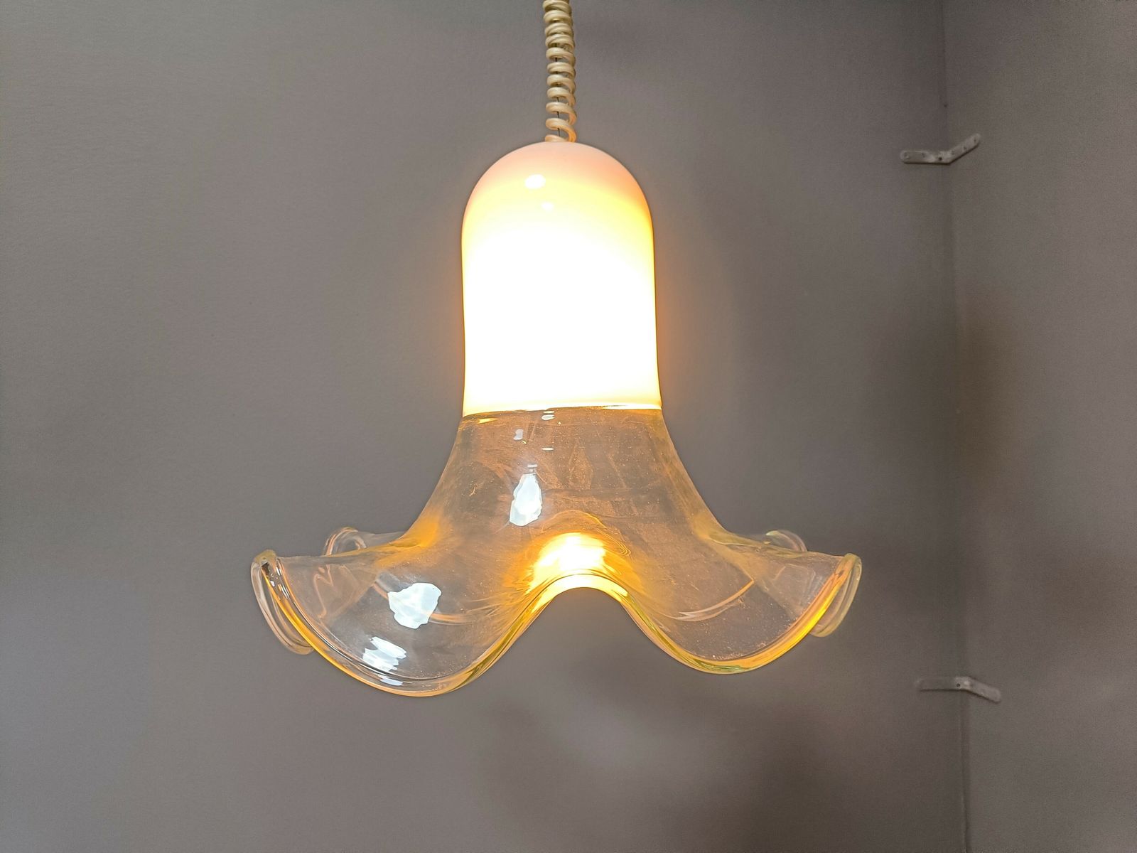 Murano Pendant Light By Roberto Pamio & Renato Toso, 1970s For Leucos photo vintage