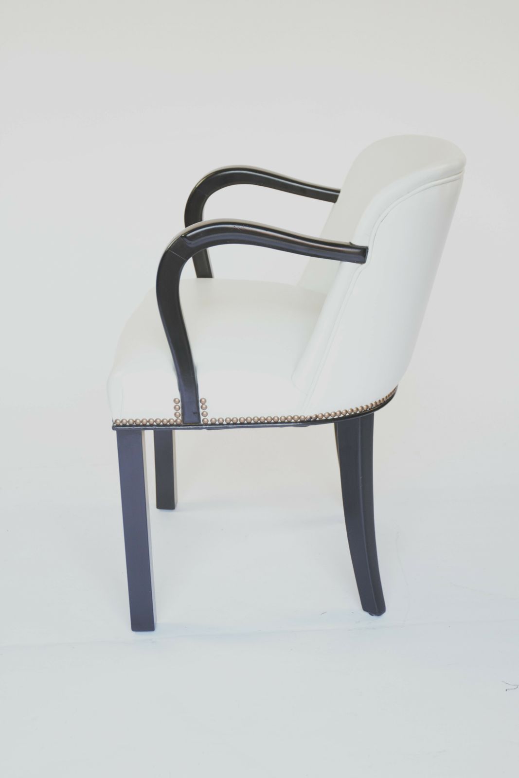 Art Deco Leather Desk Elbow Chair Circa 1930s photo vinterior