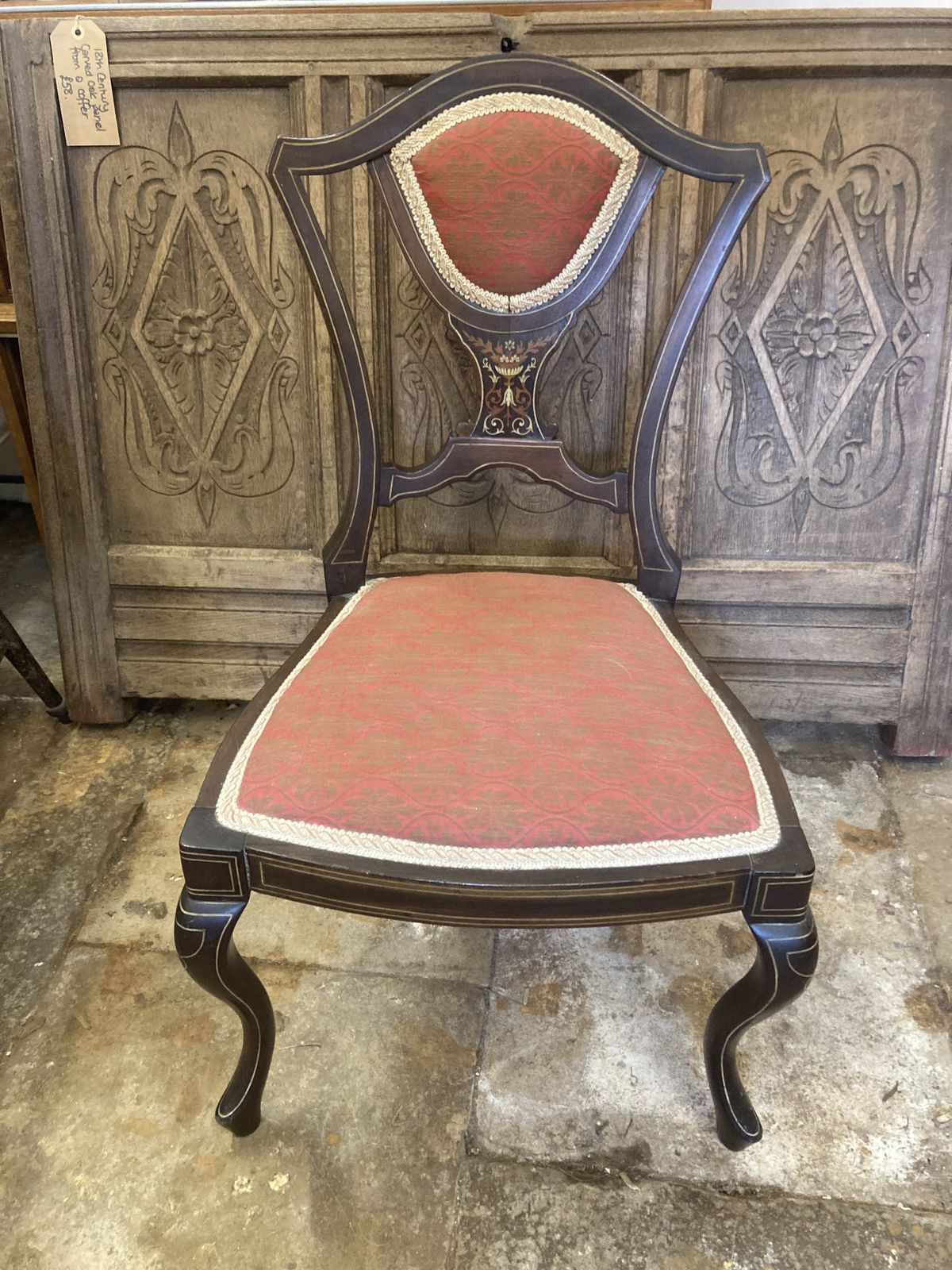 Pair Of “His And Hers” Bedroom Chairs By Jas Shoolbread photo vintage