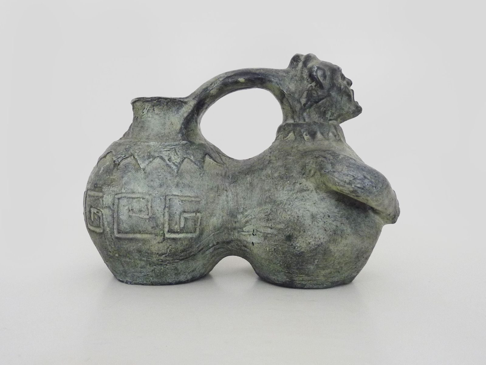 Zoomorphic Ceramic Vase Partenon Spain 1950s photo Home Decor