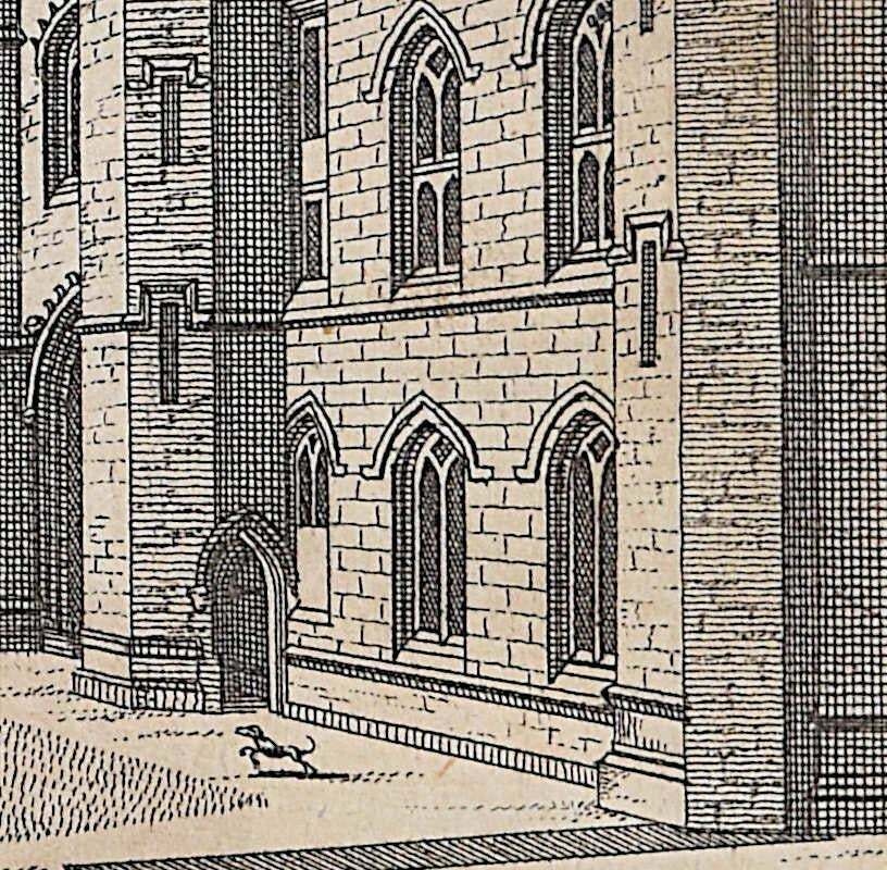 Pieter Van Der Aa, King's College, Cambridge Engraving Pieter Van Der Aa After David Loggan, 1727, IV photo Art