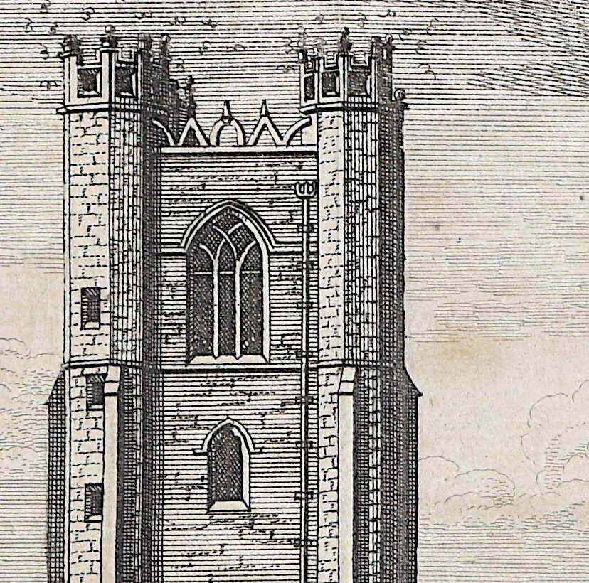 Pieter Van Der Aa, Great St Mary's, Cambridge Engraving Pieter Van Der Aa After David Loggan 1727 photo furniture
