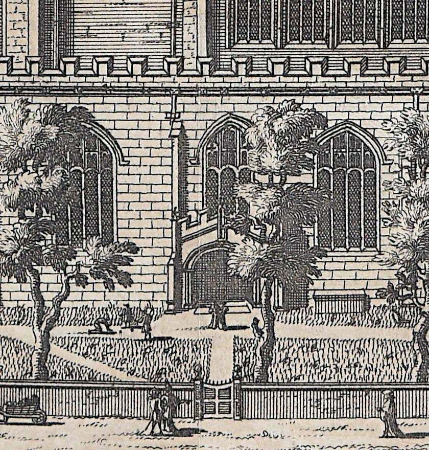 Pieter Van Der Aa, Great St Mary's, Cambridge Engraving Pieter Van Der Aa After David Loggan 1727 photo for sale