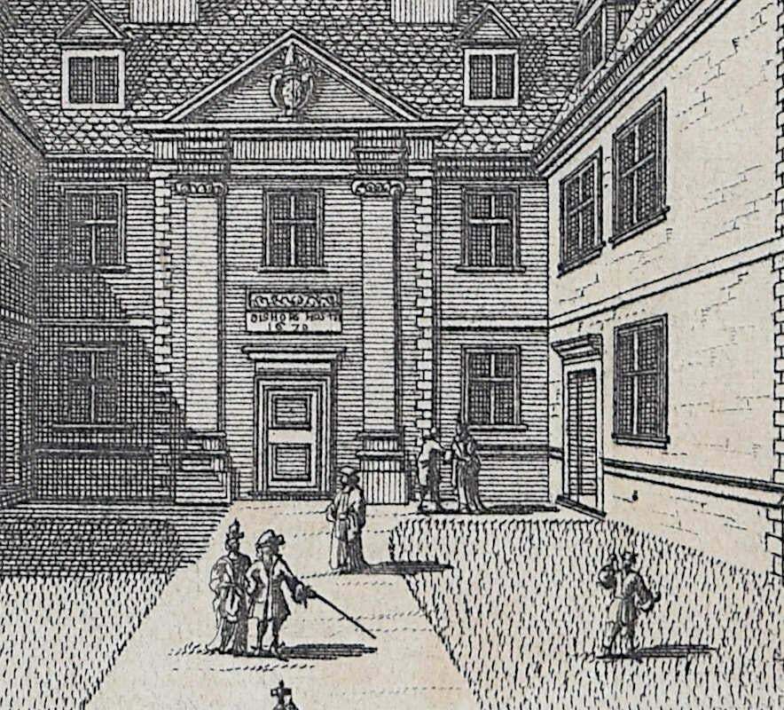 Pieter Van Der Aa, Trinity College, Cambridge Engraving Pieter Van Der Aa After David Loggan, 1727, III photo furniture