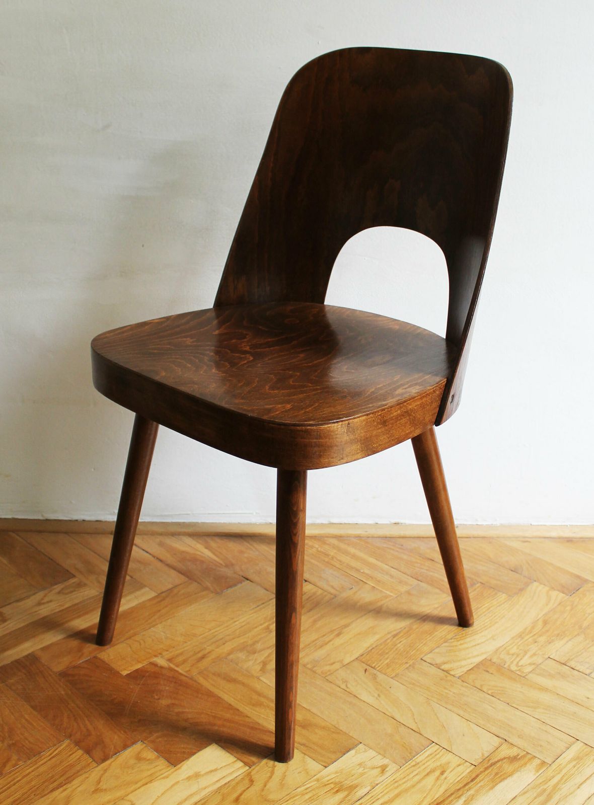 295.0 Mid Century Dining Chair No.515 By Oswald Haerdtl For Ton Company photo