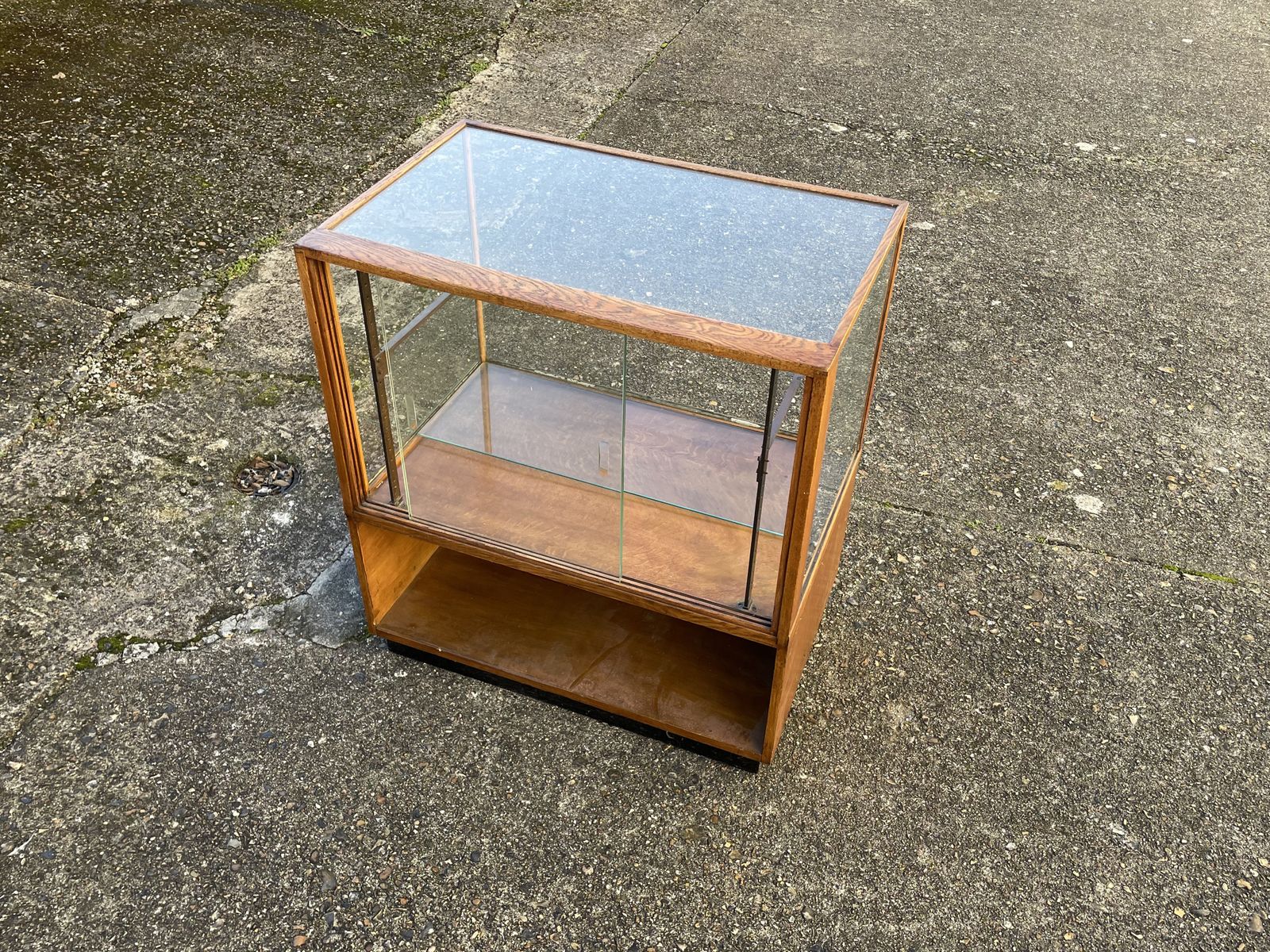 Shop Display Cabinet   Oak And Glass   Circa 1930's photo Furniture