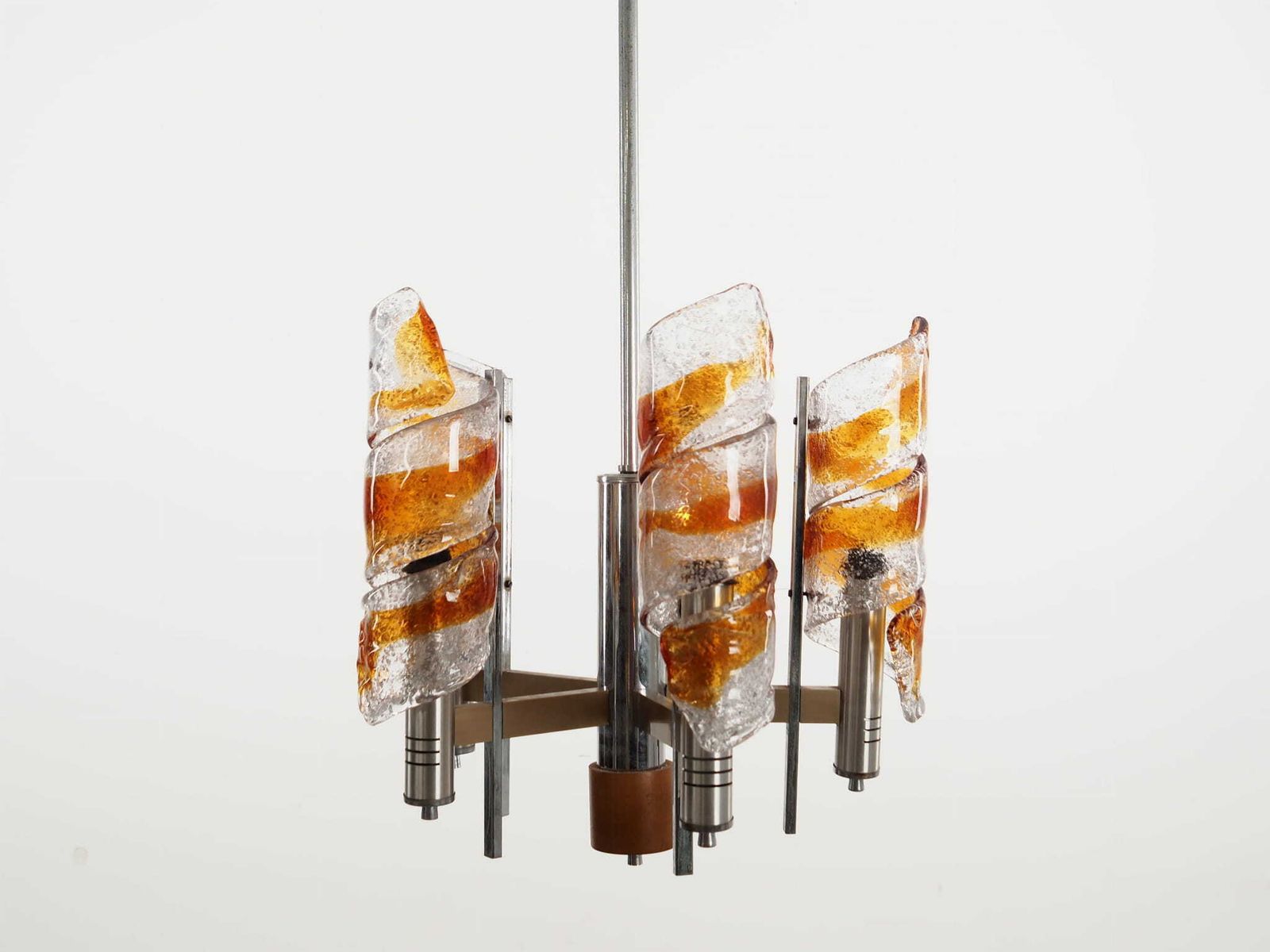 Pendant Lamp, Murano Glass, Italian Design, 1970s, Production: Italy photo for sale