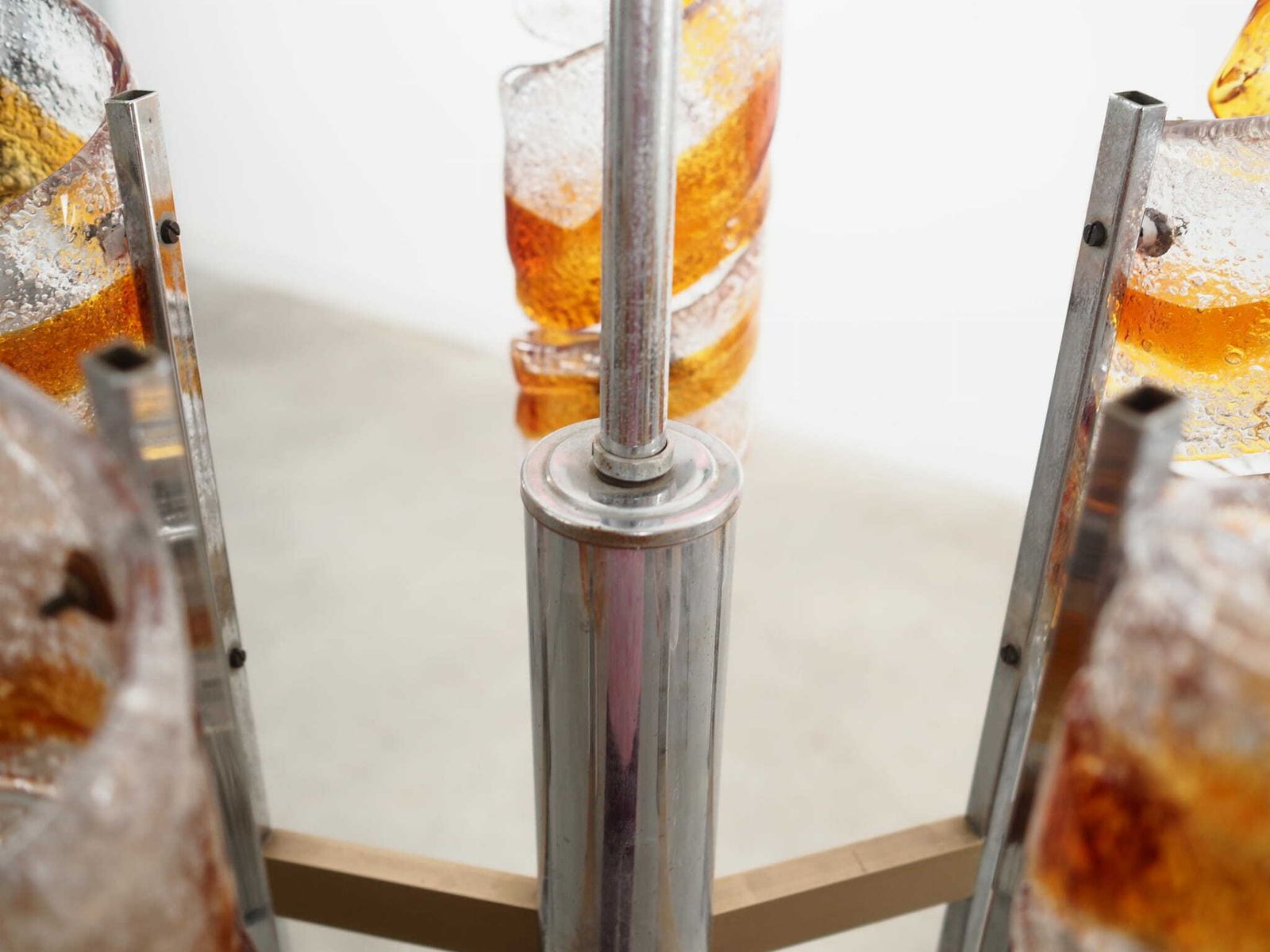 989.0 Hanglamp, Murano Glas, Italiaans Design, Jaren 1970, Productie: Italië photo