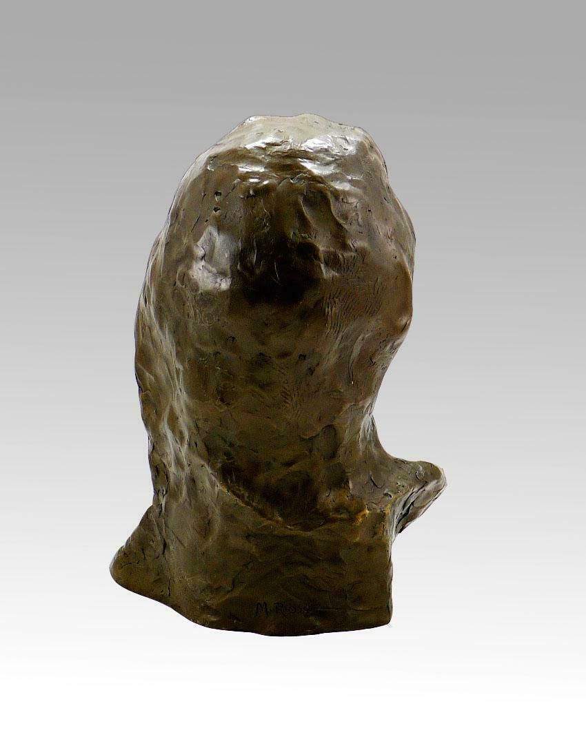 Sculpture Of A Female Bust In Patinated Bronze, Contemporary Art, 21st Century. photo 1904.0